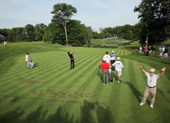 May 30, 2013 - Dublin, OH, USA - Bubba Watson tees off on the 12th hole during the first round of the Memorial Tournament at Muirfield Village Golf Club in Dublin, Ohio, on Thursday, May 30, 2013. 2013 Memorial Tournament at Muirfield Village Golf Club - ZUMAm67
