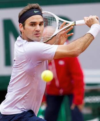 TENNIS - ATP, French Open 2013 PARIS,FRANKREICH,31.MAI.13 - TENNIS - ATP Tennis Herren World Tour, Grand Slam, Roland Garros, French Open. Bild zeigt Roger Federer (SUI). 