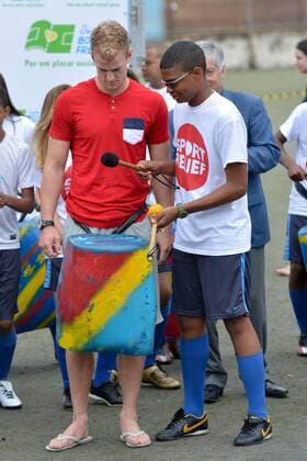 Joe Hart during visiting of Projeto Relief. Rio de Janeiro RJ, Brasil 31 05 2013. x(11)xCelsoxPupox xFotoarenax 