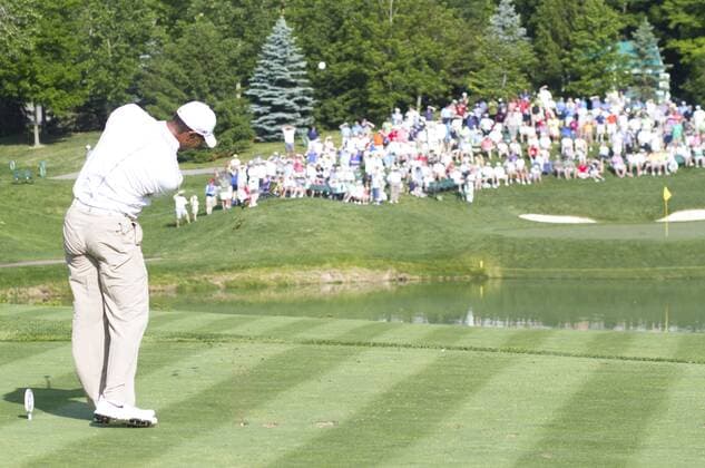 May 31, 2013: Tiger Woods tees off on the par 3 no.12 during the second round of The Memorial Tournament at Muirfield Village Golf Club in Dublin, Ohio PGA Golf Herren 2013: The Memorial Tournament MAY 31 - ZUMAct5