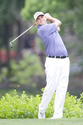 May 31, 2013: Bill Haas tees off from the no.18 hole during the second round of The Memorial Tournament at Muirfield Village Golf Club in Dublin, Ohio PGA Golf Herren 2013: The Memorial Tournament MAY 31 - ZUMAct5