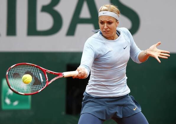 French Open 2013, Roland Garros,Paris,ITF Grand Slam Tennis Tournament, Sabine Lisicki (GER),Aktion, Einzelbild,Halbkoerper,Querformat,