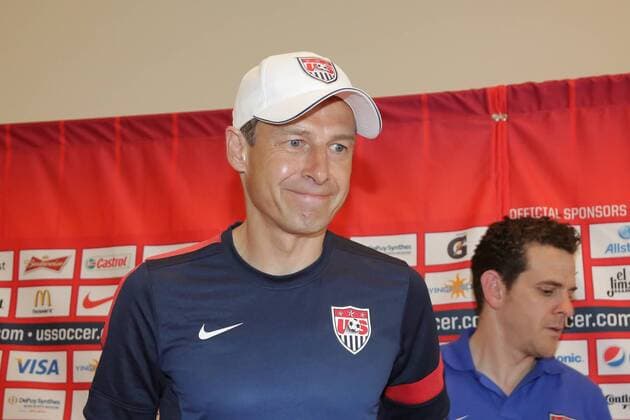 Trainer Jürgen Klinsmann (USA) - Pressekonferenz von US-Soccer, Washington