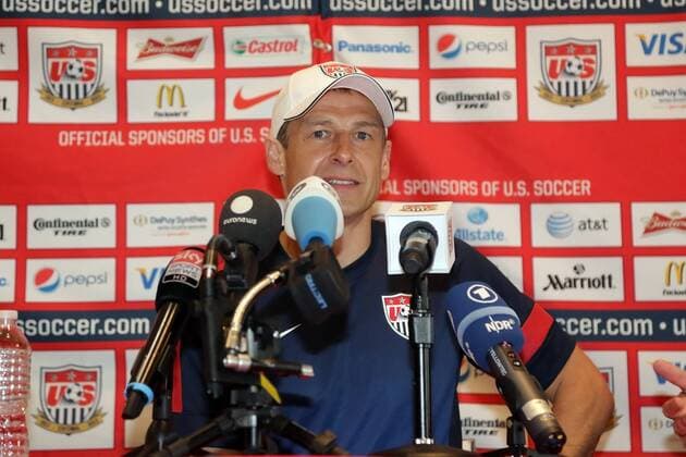 Trainer Jürgen Klinsmann (USA) - Pressekonferenz von US-Soccer, Washington