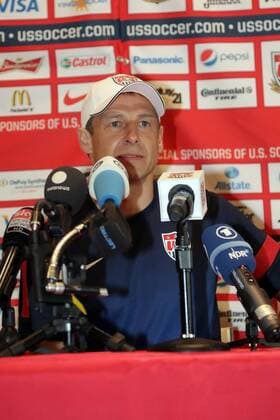 Trainer Jürgen Klinsmann (USA) - Pressekonferenz von US-Soccer, Washington