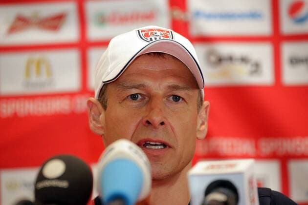 Trainer Jürgen Klinsmann (USA) - Pressekonferenz von US-Soccer, Washington