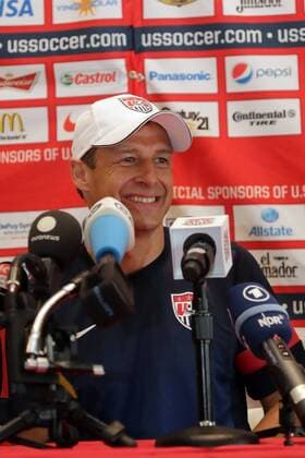 Trainer Jürgen Klinsmann (USA) - Pressekonferenz von US-Soccer, Washington