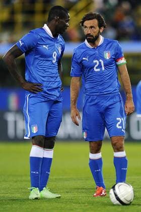 Bologna 31 05 2013 - Italien-San Marino: Mario Balotelli-Andrea Pirlo 