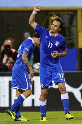 Bologna 31 05 2013 - Italien-San Marino: Torjubel Alberto Gilardino 