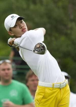 31 May 2013: Guan Tianlang tees off during the second round of the Memorial Tournament held at Muirfield Village G.C. in Dublin, Ohio. GOLF: MAY 31 PGA Golf Herren - The Memorial Tournament - Second Round Icon130531039 EDITORIAL USE ONLY