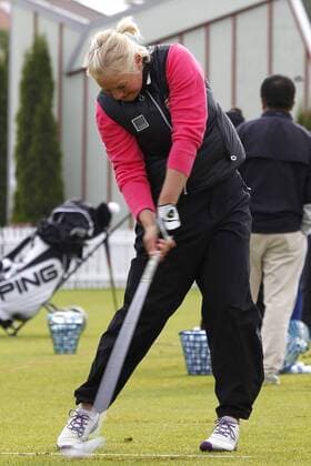 München, 01.06.2013, UniCredit Ladies German Open 2013, Golfpark Gut Häusern, Spielerin Line Vedel DEN Golfturnier