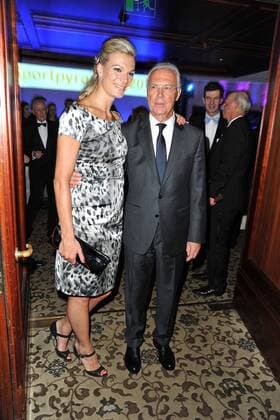 Maria Höfl Riesch und Franz Beckenbauer bei der Verleihung Goldene Sportpyramide am 31.05.2013 in Berlin Goldene Sportpyramide 2013, Berlin 