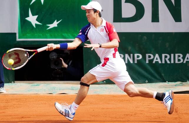 TENNIS - ATP, French Open 2013 PARIS,FRANKREICH,01.JUN.13 - TENNIS - ATP Tennis Herren World Tour, Grand Slam, Roland Garros, French Open. Bild zeigt Kei Nishikori (JPN). 
