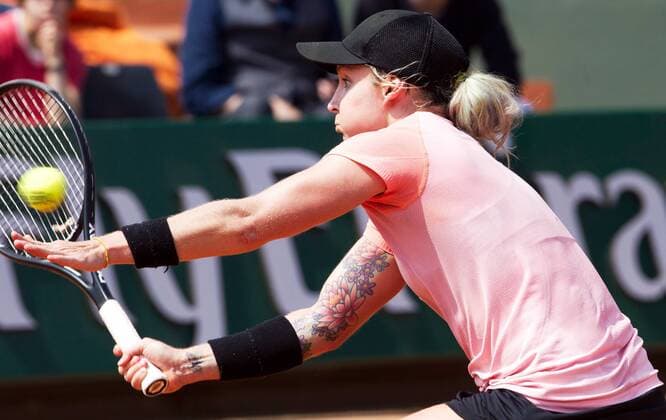 TENNIS - WTA, French Open 2013 PARIS,FRANKREICH,01.JUN.13 - TENNIS - WTA Tennis Damen Tour, Grand Slam, Roland Garros, French Open. Bild zeigt Bethanie Mattek-Sands (USA). 