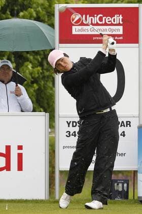 München, 01.06.2013, UniCredit Ladies German Open 2013, Golfpark Gut Häusern, Spielerin Celine HERBIN FRA Golfturnier
