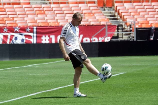 Andreas Köpke (D) - Training der Nationalmannschaft in Washington, RFK Stadium