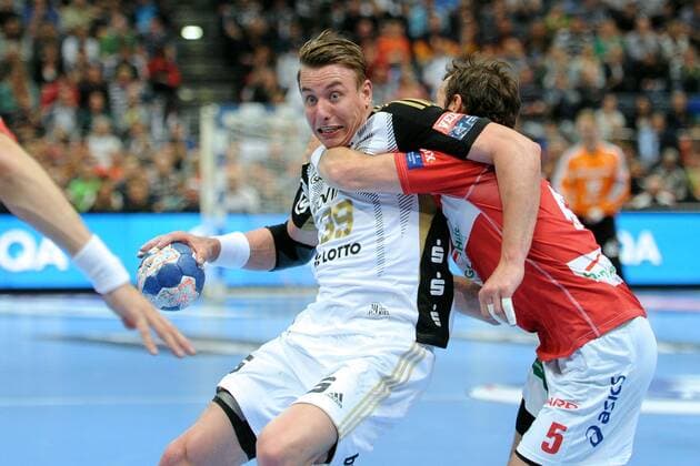 01.06.2013, Köln - EHF Champions League 2012 2013 - Final 4 - Final4 - THW Kiel vs HSV Hamburg - FILIP JICHA (C), TORSTEN JANSEN (P) -  20130601CSMS1020