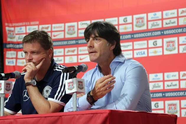 Bundestrainer Joachim Löw - Pressekonferenz in Washington, RFK Stadium