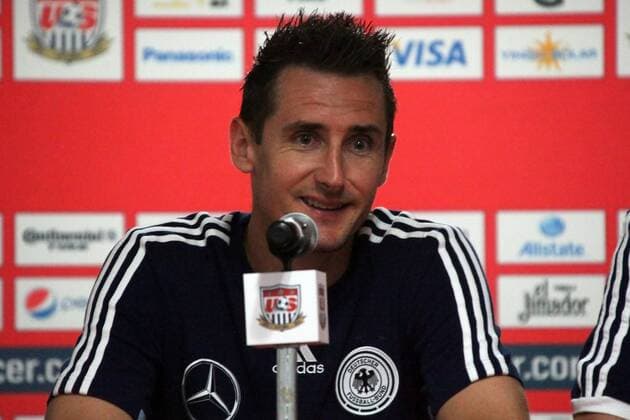 Miroslav Klose (D) - Pressekonferenz in Washington, RFK Stadium
