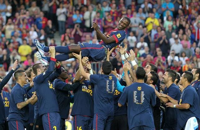 ERIC ABIDAL FOOTBALL : FC Barcelone vs Malaga - Liga - 38e Journee - 01 06 2013 PacoLargo Panoramic 