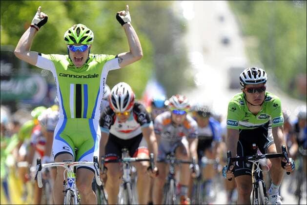 Elia Viviani (Italy Team Cannondale) CYCLISME: Criterium du Dauphine 2013 - Etappe 2 - Chatel Oyonnax - 03 06 2013 Photonews Panoramic 