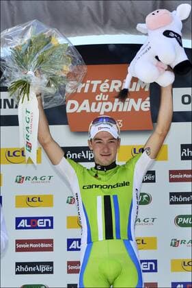 Elia Viviani (Italy Team Cannondale) CYCLISME: Criterium du Dauphine 2013 - Etappe 2 - Chatel Oyonnax - 03 06 2013 Photonews Panoramic 