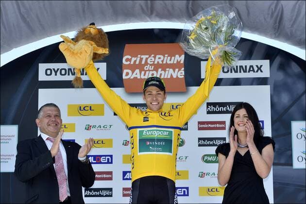 David Veilleux ( Canada Europcar ) CYCLISME: Criterium du Dauphine 2013 - Etappe 2 - Chatel Oyonnax - 03 06 2013 Photonews Panoramic 