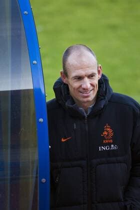 Arjen Robben of Holland during the training session of the Netherlands on June 3, 2013 at Sportpark Nieuw Zuid inKatwijk aan Zee, The Netherlands. Training session Netherlands Friendly 2012 2013 xVIxLaurensxLindhoutxIVx 1592249
