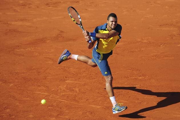 Jo Wilfried Tsonga (fra) TENNIS : Internationaux Roland Garros 2013 - 04 06 2013 JBAutissier Panoramic 