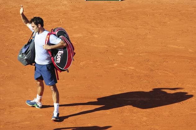 Roger Federer (sui) TENNIS : Internationaux Roland Garros 2013 - 04 06 2013 JBAutissier Panoramic 
