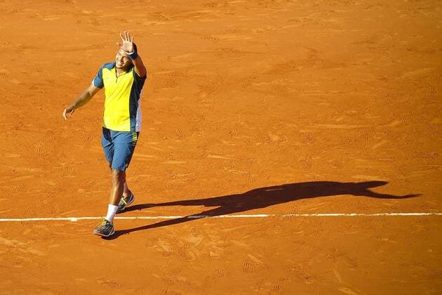 Jo Wilfried Tsonga (fra) TENNIS : Internationaux Roland Garros 2013 - 04 06 2013 JBAutissier Panoramic 
