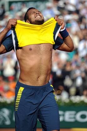 04.06.2013 Paris, France. Jo-Wilfried Tsonga of France French Open from Roland Garros. xDavidxEmmx  ActionPlus11415201