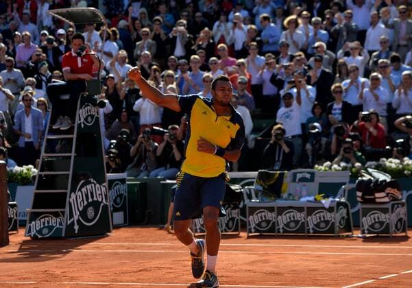 Jo Wilfried Tsonga (fra) vs Roger Federer (sui) - 1 4 finale TENNIS : Roland Garros 2013 - Internationnaux de France - AnthonyBibard FEP Panoramic 