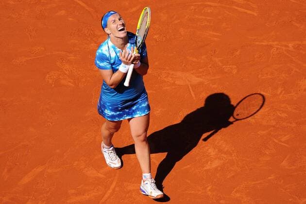 Svetlana Kuznetsova (RUS) TENNIS : Roland Garros 2013 - Internationaux de France - ATP Tennis Herren ou WTA Tennis Damen - 04 06 2013 TennisMagazine Panoramic 