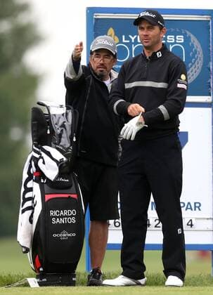 GOLF - PGA, Lyoness Open 2013 ATZENBRUGG,AUSTRIA,05.JUN.13 - DIVERS, GOLF - PGA Golf Herren European Tour, Lyoness Open 2013 im Diamond Country Club, ProAm. Bild zeigt Ricardo Santos (ESP) mit seinem Caddy. 