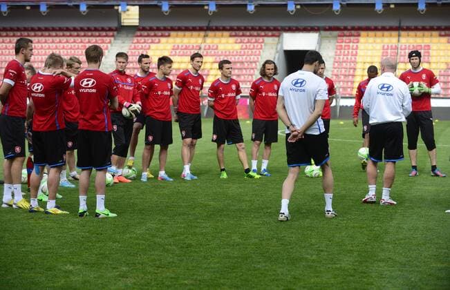 Czech national soccer team train in Prague, Czech Republic, June 6, 2013 prior to the World Cup qualification match against Italy. (CTKxPhoto RomanxVondrous) CTKPhotoP201306060758001  vnd 6