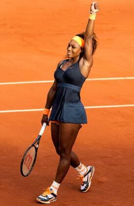 TENNIS - WTA, French Open 2013 PARIS,FRANKREICH,06.JUN.13 - TENNIS - WTA Tennis Damen Tour, Grand Slam, Roland Garros, French Open. Bild zeigt den Jubel von Serena Williams (USA). 
