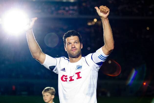Michael Ballack (Team Ballack & Friends) - Abschiedsspiel Ciao Capitano MichaelBallack vs. Weltauswahl in der Red Bull Arena in Leipzig - Einzelbild,Aktion,Deutschland,5.06.2013,Mann,Männer,Fußball