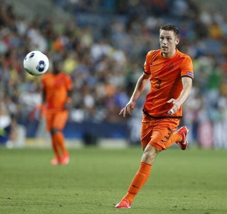 Holland s Stefan de Vrij in action - Netherlands U21 vs Germany U21 - UEFA U21 Championship 2013 - Ha Moshava Stadium - Petah Tikva - Israel - 05 06 2013 - EDITORIAL USE ONLY. No use with unauthorised audio, video, data, fixture lists, club league logos or live services. Online in-match use limited to 120 images, no video emulation. No use in betting, games or single club league player publications.