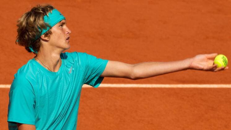 TENNIS - ATP, French Open 2013 PARIS,FRANKREICH,08.JUN.13 - TENNIS - ATP Tennis Herren World Tour, Grand Slam, Roland Garros, French Open, Junioren. Bild zeigt Alexander Zverev (GER). 