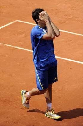 08.06.2013 Paris, France. Christian Garin of Chile reacts to his win in the Junior Boys Final of the French Open from Roland Garros. Garin of Chile won the final by a score of 6-4 and 6-1. xDavidxEmmx  ActionPlus11416637