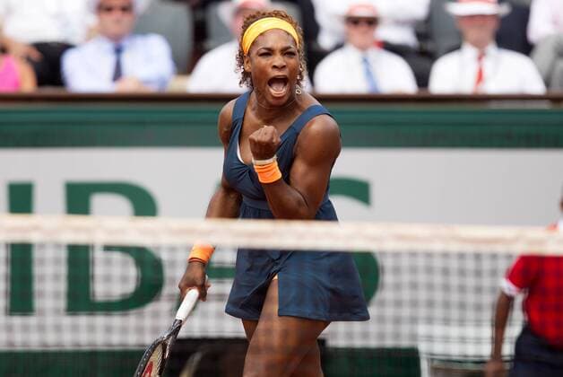 TENNIS - WTA, French Open 2013 PARIS,FRANKREICH,08.JUN.13 - TENNIS - WTA Tennis Damen Tour, Grand Slam, Roland Garros, French Open. Finale. Bild zeigt den Jubel von Serena Williams (USA). 