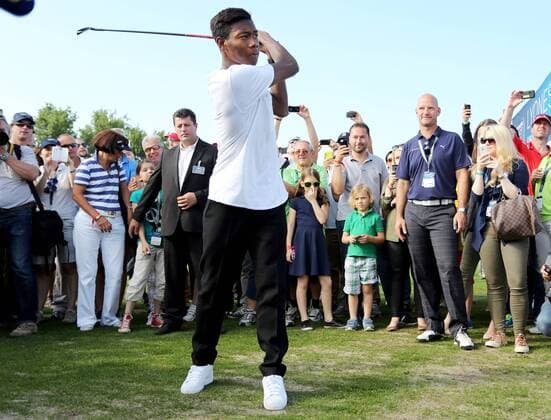 GOLF - PGA, Lyoness Open 2013 ATZENBRUGG,AUSTRIA,08.JUN.13 - DIVERS, GOLF, FUSSBALL - PGA Golf Herren European Tour, Lyoness Open 2013 im Diamond Country Club. Bild zeigt David Alaba (FC Bayern München). 