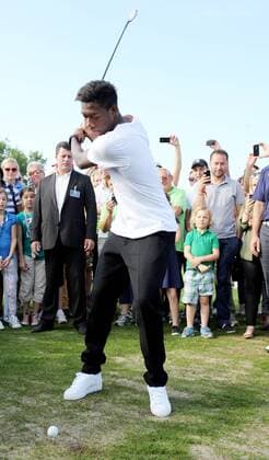 GOLF - PGA, Lyoness Open 2013 ATZENBRUGG,AUSTRIA,08.JUN.13 - DIVERS, GOLF, FUSSBALL - PGA Golf Herren European Tour, Lyoness Open 2013 im Diamond Country Club. Bild zeigt David Alaba (FC Bayern München). 