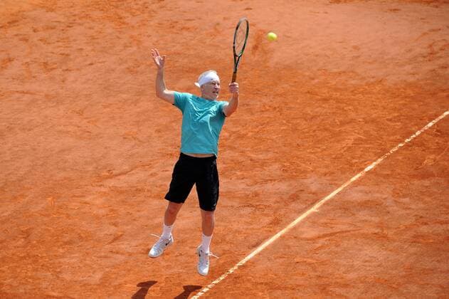 John Mc Enroe (USA) TENNIS : Roland Garros - Trophee des legendes - 08 06 2013 N.LeGouicFEP