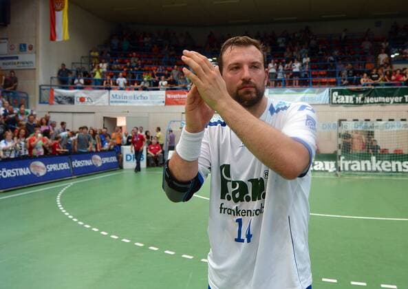 08.06.2013, xjhx, Handball HBL, TV Grosswallstadt - THW Kiel, v.l. Sverre Andreas Jakobsson (TV Grosswallstadt) enttäuscht, enttäuscht schauend, dissapointed