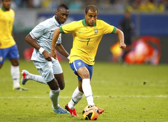 PORTO ALEGRE, RS - 09 06 2013: Brasilien vs Frankreich - Lucas - Arena do Gremio. ( x(134)xRodolfoxBuhrerx xLaxImagemx  (17020)