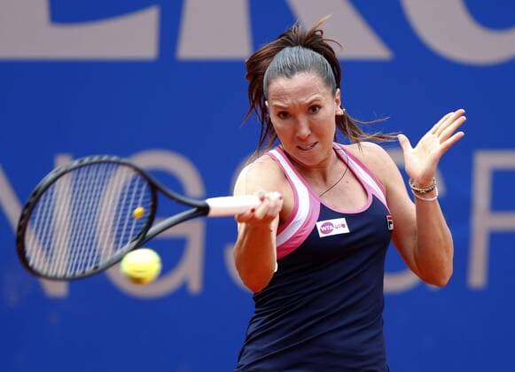 Nürnberger Versicherungscup 2013,WTA Tennis Tournament, Jelena Jankovic (SRB),Aktion, Einzelbild,Halbkoerper,Querformat,