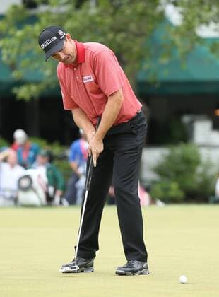 June 13 2013: Padraig Harrington putts on 18 during the first round at the 2013 U.S. Open hosted by Merion Golf Club in Ardmore, PA. GOLF: JUN 13 PGA Golf Herren - U.S. Open - First Round Icon1306130511 EDITORIAL USE ONLY