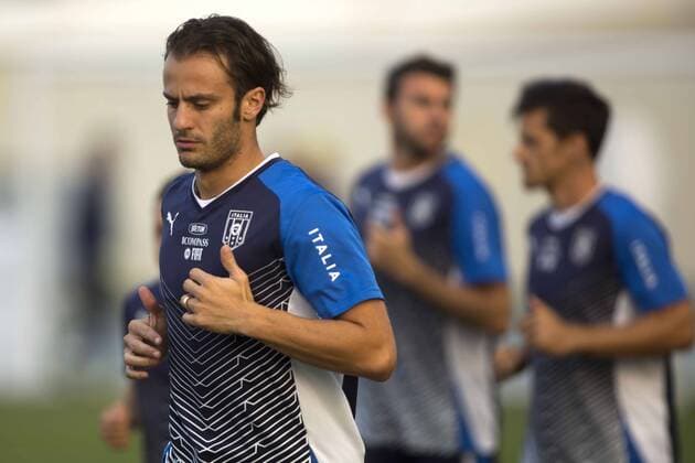 RIO DE JANEIRO, June 14, 2013 - Italy s Alberto Gilardino participates in a training session in Olimpic Stadium Joao Havelange, in Rio de Janeiro, Brazil, on June 14, 2013. Italy s National Team will debut on Sunday in FIFA Confederations Cup Brazil 2013 against Mexico at Maracana Stadium. (Xinhua StraffonImages) (itm) (sp) (SP)BRAZIL-RIO DE JANIERO-CONFEDERATIONS-ITALY 